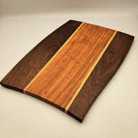 Walnut, Cherry, & Ash Decorative Serving Tray/ Cutting Board