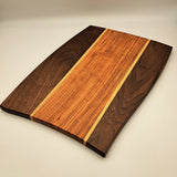 Walnut, Cherry, & Ash Decorative Serving Tray/ Cutting Board
