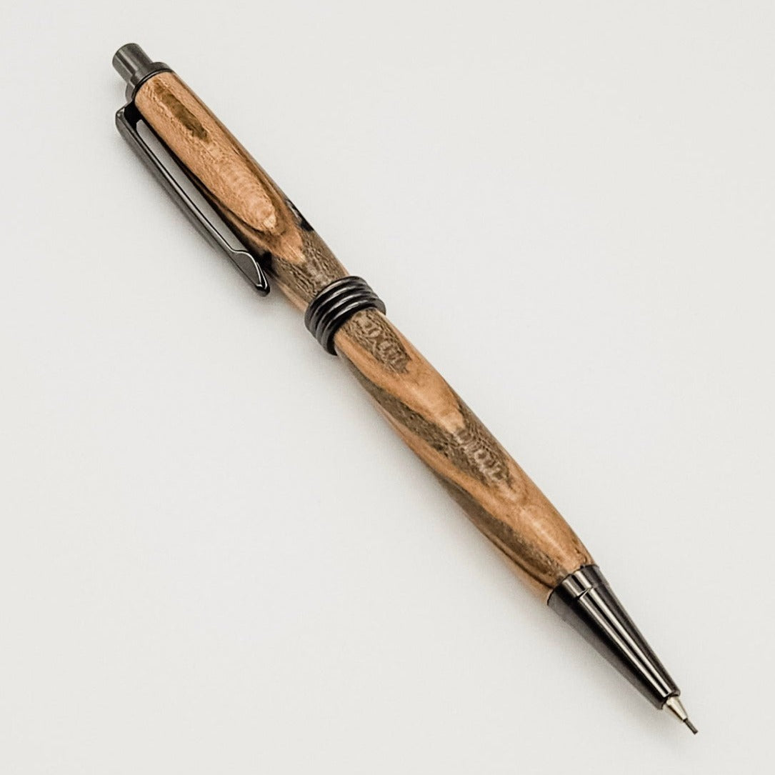 Industrial Mechanical Pencil, Handmade Wooden selling Pencil in Chrome and Baltic Birch Laminate