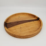 Spring Hill round with walnut ribbon tray