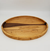 Spring Hill oval  with walnut ribbon tray