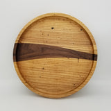 Spring Hill round with walnut ribbon tray