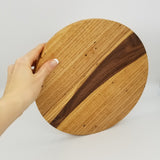 Spring Hill round with walnut ribbon tray