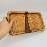 Spring Hill rectangle with walnut ribbon tray